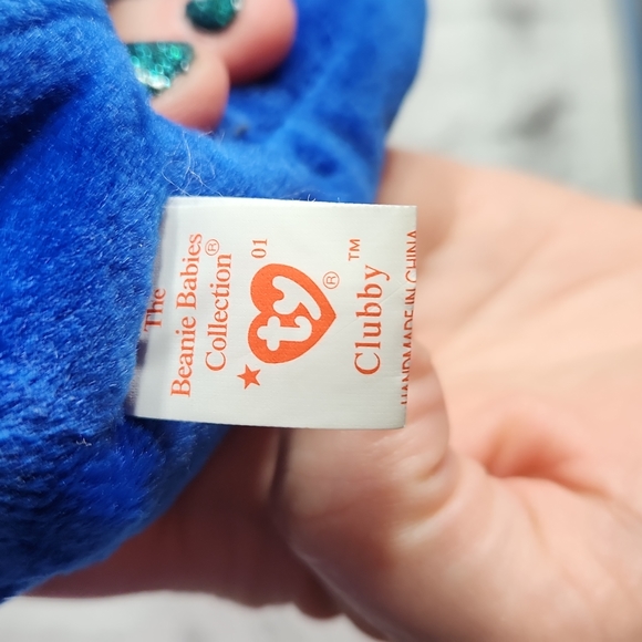 🕸Vintage Ty Beanie Babies Official Club Original " Clubby " Bear 1998 - Picture 8 of 12